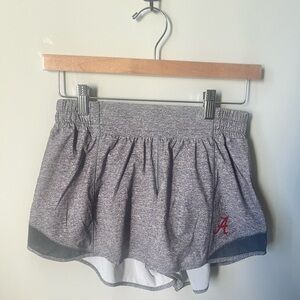 LULULEMON X ALABAMA Gray Women's Athletic Shorts hotty hot